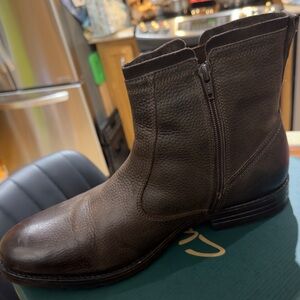 Clarks Dark Brown Leather Boots